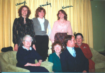 H153 - Top Row: Cheryl Adams Luke, Wendy Adams Castiglione, Karen Adams Scott